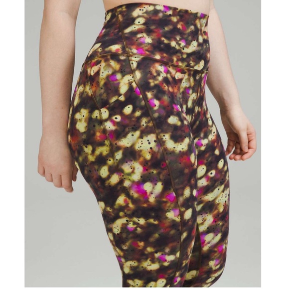 Lululemon Align High-Rise Pant with Pockets 25" Soft Focus Splatter Green Multi - Picture 2 of 15